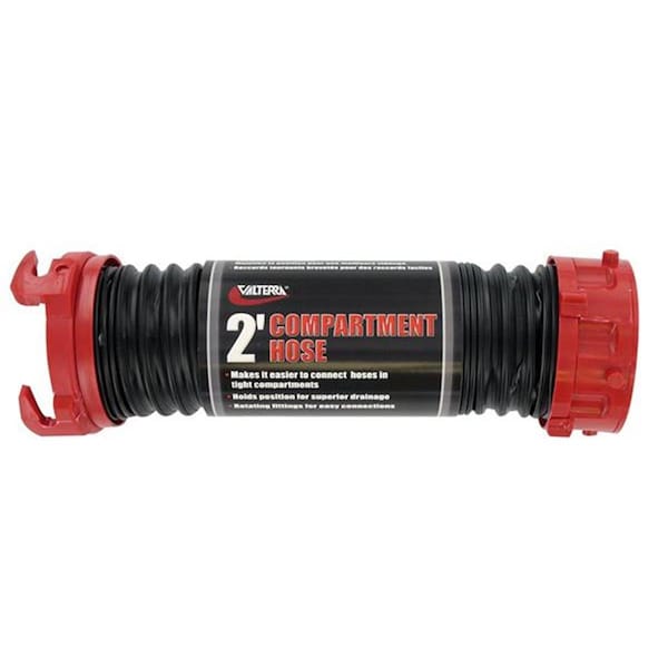 Valterra VALTERRA LLC D040202 2 Ft. Dominator Sewer Hose; Black V46-D040202 - main